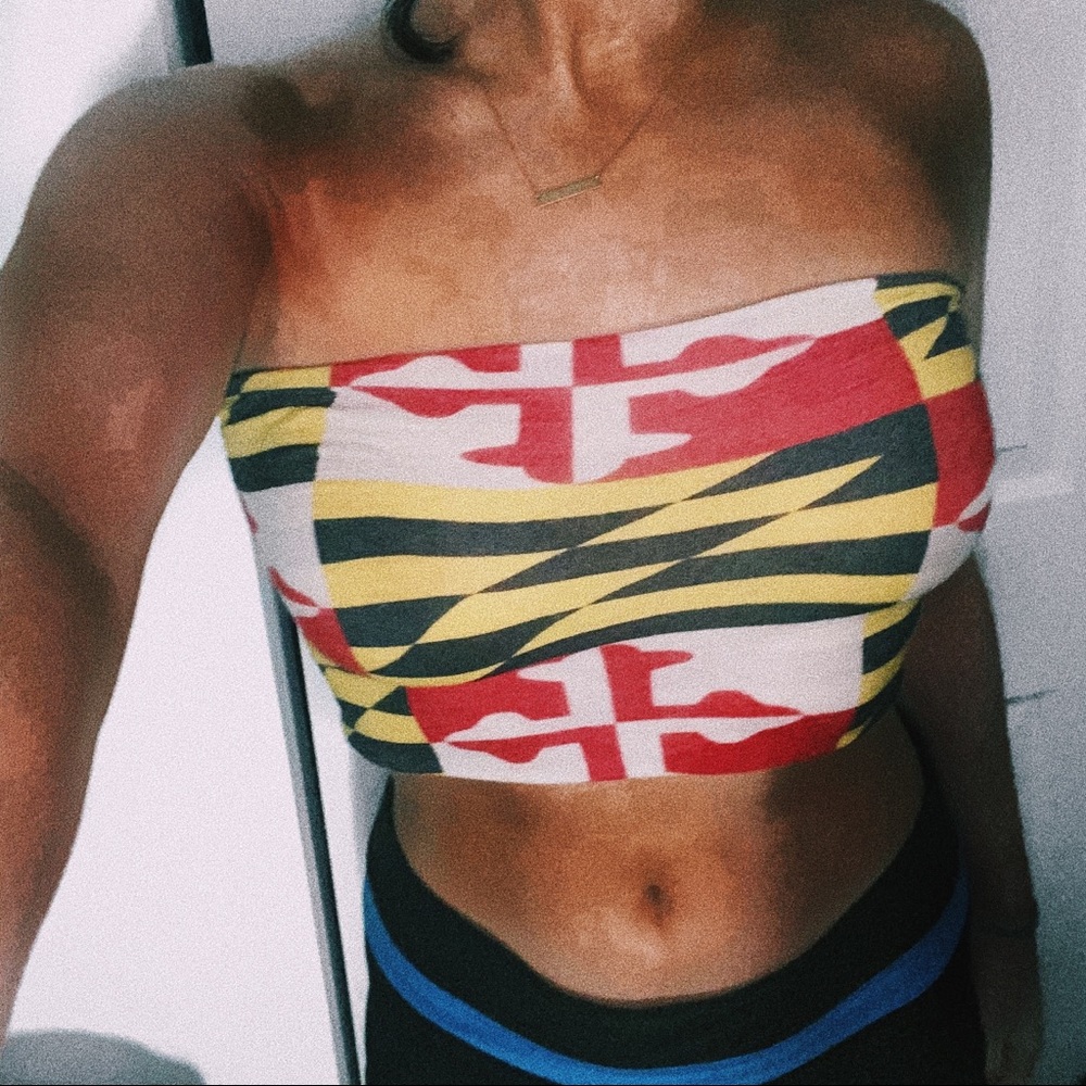 Maryland Flag Tube Top